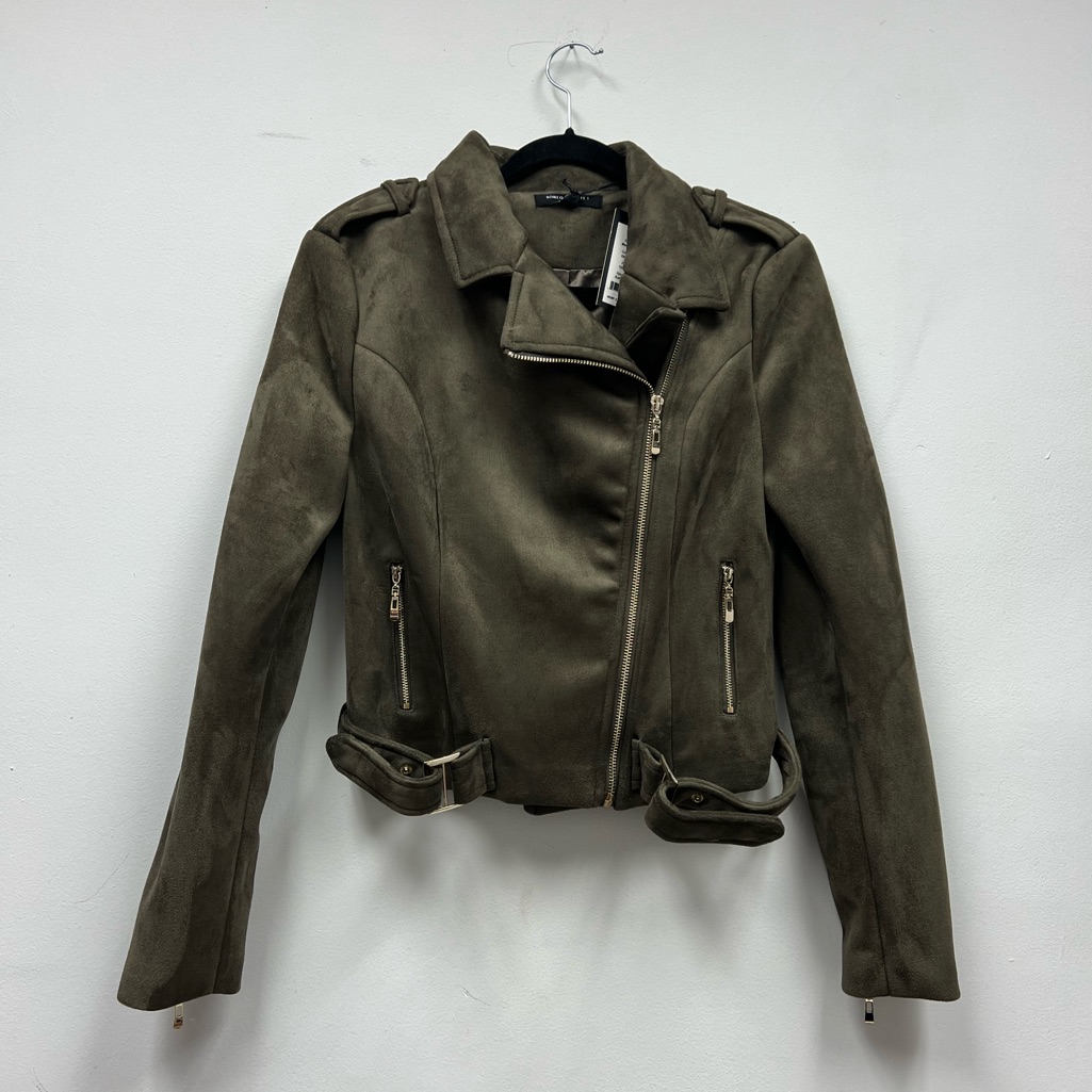 Brand New Romeo Juliet Suede Olive Green Jacket
